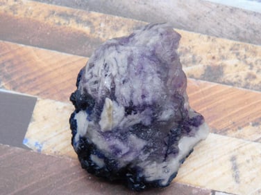 BLUEBERRY FLUORITE ROCK STONE LAPIDARY SPECIMEN