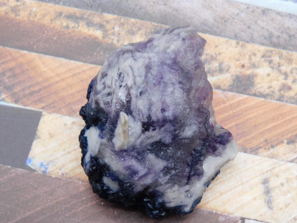 BLUEBERRY FLUORITE ROCK STONE LAPIDARY SPECIMEN: BLUEBERRY FLUORITE ROCK STONE LAPIDARY SPECIMEN