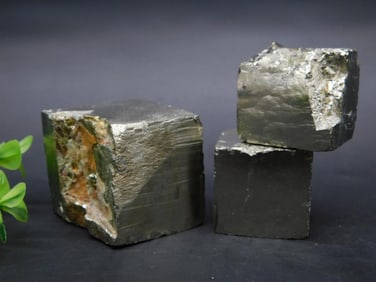 NATURAL FORMATION SPANISH PYRITE CUBE ROCK STONE LAPIDARY SPECIMEN