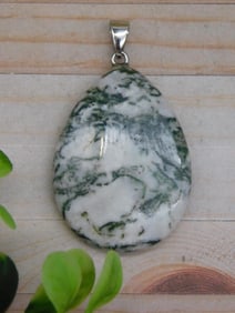 TREE AGATE PENDANT ROCK STONE LAPIDARY SPECIMEN