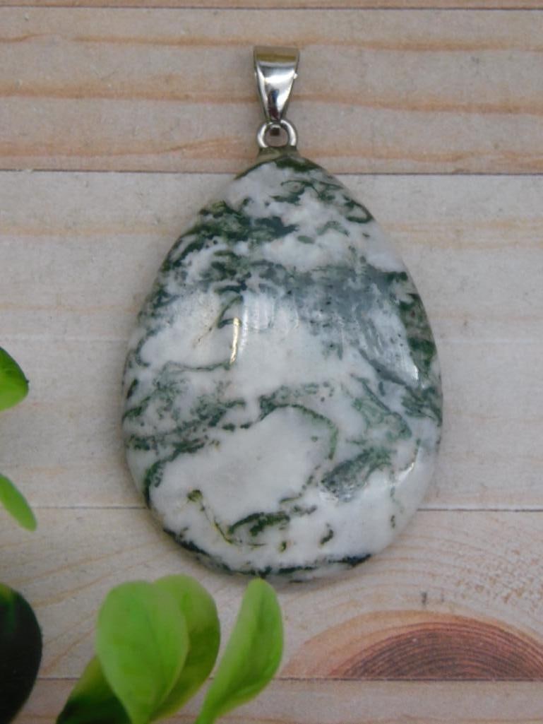 TREE AGATE PENDANT ROCK STONE LAPIDARY SPECIMEN: TREE AGATE PENDANT ROCK STONE LAPIDARY SPECIMEN