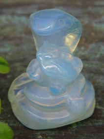 Opalite Figurine of Coiled Snake