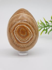 BANDED JASPER EGG ROCK STONE LAPIDARY SPECIMEN