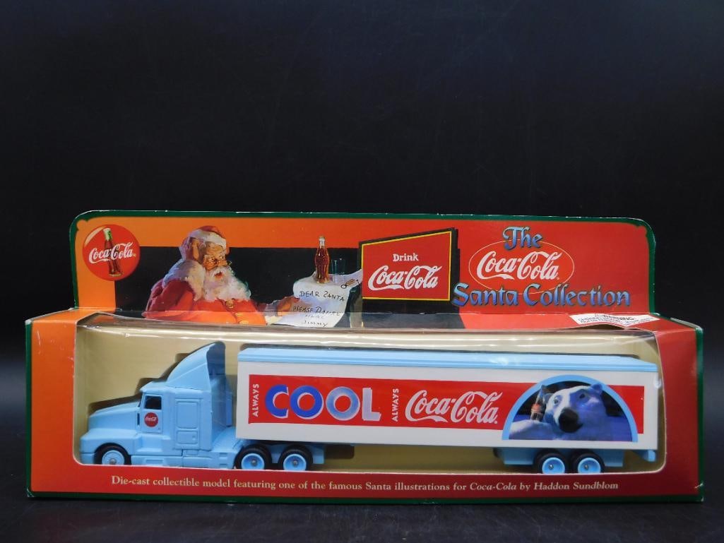 COCA-COLA DIE CAST CHRISTMAS SEMI HAULER: COCA-COLA DIE CAST CHRISTMAS SEMI HAULER