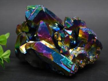 TITANIUM AMETHYST ROCK STONE LAPIDARY SPECIMEN
