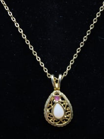 COSTUME JEWELRY NECKLACE ROCK STONE LAPIDARY SPECIMEN