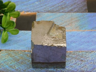 NATURAL FORMATION SPANISH PYRITE CUBE ROCK STONE LAPIDARY SPECIMEN
