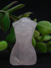 Carved Rose Quartz Figurine with Smooth Finish ROCK STONE LAPIDARY SPECIMEN