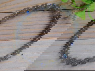 Labradorite Beaded Stretch Bracelet ROCK STONE LAPIDARY SPECIMEN