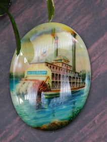 Vintage Steamship-Themed Decorative Minnetonka Lake Souvenir