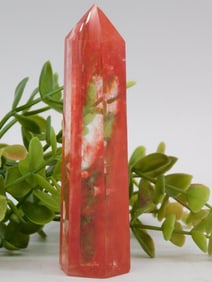 Red Crystal Obelisk ROCK STONE LAPIDARY SPECIMEN