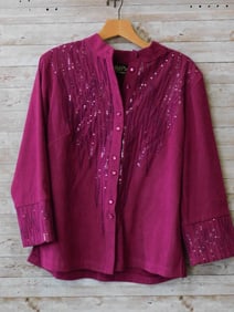 Bob Mackie Wearable Art Womens Jacket, Medium