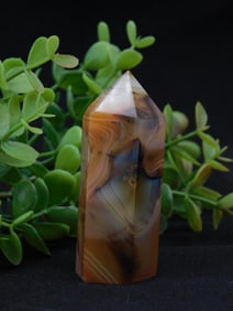 Agate Stone Crystal Point, 58 Grams ROCK STONE LAPIDARY SPECIMEN