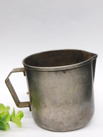Vintage Metal Measuring Cup with Handle