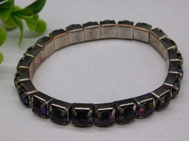 Vintage Rhinestone Stretch Bracelet