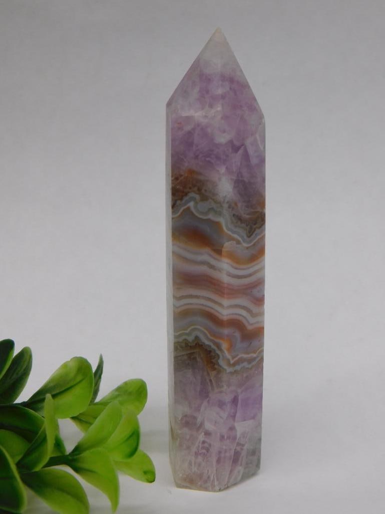Amethyst Crazy Lace Tower Obelisk Rock Stone Lapidary Specimen: Amethyst Crazy Lace Tower Obelisk Rock Stone Lapidary Specimen