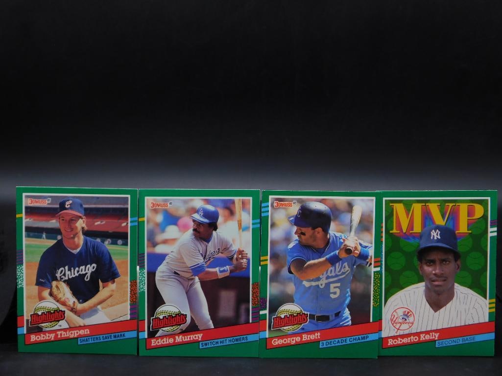 4 1990 Topps Baseball Cards: MVP Edition and More (1 of 2)