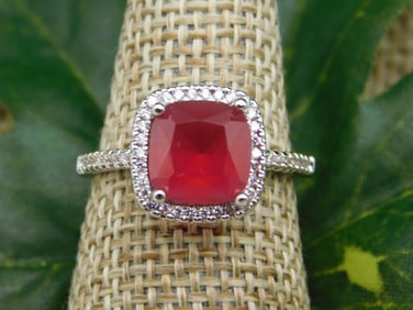 GENUINE STONE RING SIZE 8