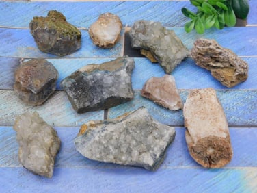 MIXED ROUGH LOT ROCK STONE LAPIDARY SPECIMEN