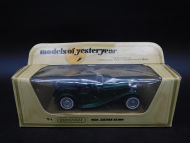 Matchbox Models of Yesteryear Jaguar SS100 in Box