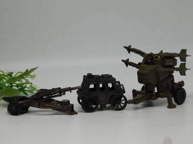 Vintage Toy Vehicles: Military and Civil Designs
