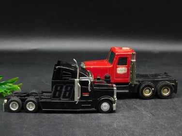 Vintage and Modern Semi-Truck Toy Models