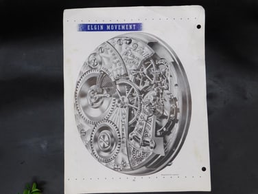 Vintage Elgin Movement Watch Advertisement Print WATCHMAKING WATCHMAKER TOOLS