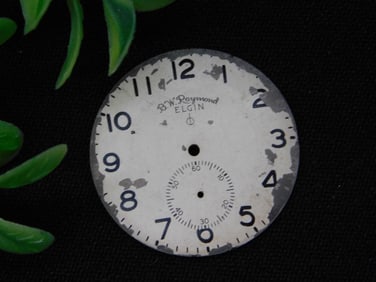 Vintage Elgin Pocket Watch Dial with Sub-Seconds WATCHMAKER WATCHMAKING TOOLS