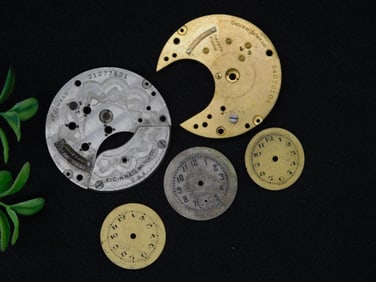 Vintage Elgin Mechanical Watch Parts & Dials WATCHMAKER WATCHMAKING TOOLS