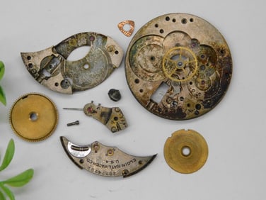 Vintage Elgin National Watch Co. Movement Parts WATCHMAKER WATCHMAKING TOOLS