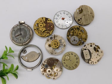 Vintage Watch Movements and Parts for Repair/Salvage WATCHMAKER WATCHMAKING TOOLS