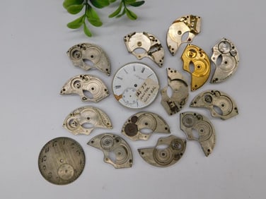 Vintage Pocket Watch Movements and Parts WATCHMAKER WATCHMAKING TOOLS
