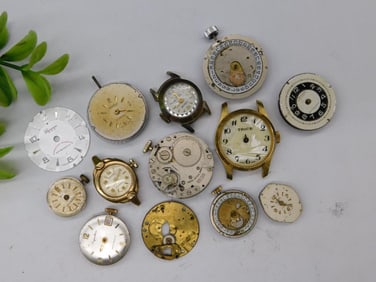 Vintage Watch Movements and Cases WATCHMAKER WATCHMAKING TOOLS