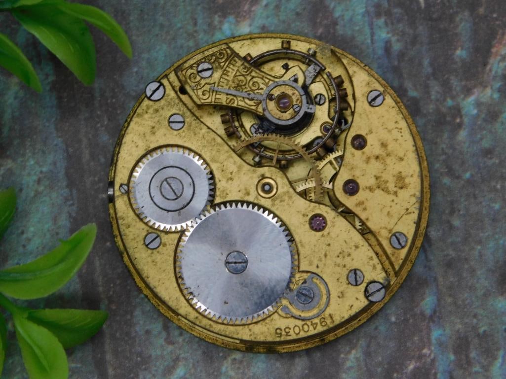 Vintage Pocket Watch Movement with Exposed Gears WATCHMAKER WATCHMAKING TOOLS: Vintage Pocket Watch Movement with Exposed Gears WATCHMAKER WATCHMAKING TOOLS