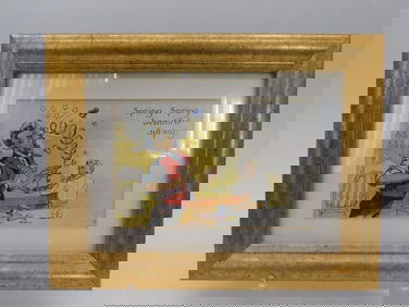 Framed Vintage Illustration: ?Spring, Spring, Beautiful Spring?