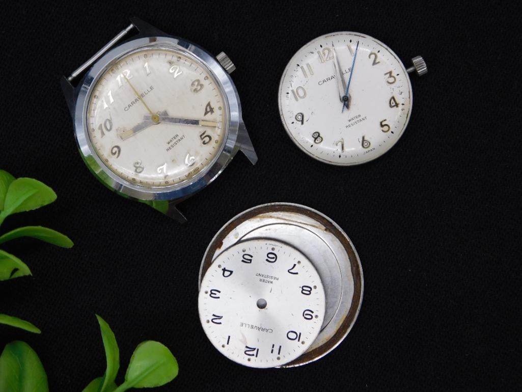 Caravelle and Timex Watch Parts and Cases WATCHMAKER WATCHMAKING TOOLS: Caravelle and Timex Watch Parts and Cases WATCHMAKER WATCHMAKING TOOLS