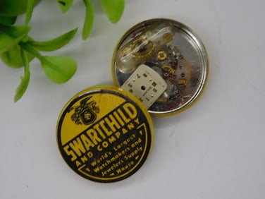 Vintage Swartchild & Co. Watch Parts Advertising Tin WATCHMAKER WATCHMAKING TOOLS