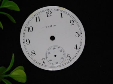 Vintage Elgin Pocket Watch Dial with Subdial WATCHMAKER WATCHMAKING TOOLS