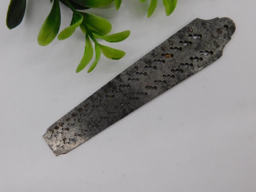 Vintage Steel Martins Bank Check Writer Plate WATCHMAKER WATCHMAKING TOOL: Vintage Steel Martins Bank Check Writer Plate WATCHMAKER WATCHMAKING TOOL