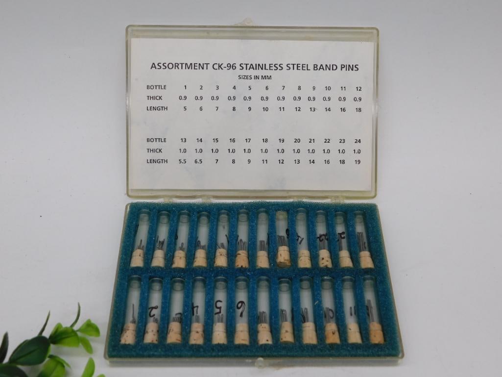 Assortment CK-96 Stainless Steel Band Pins WATCHMAKER WATCHMAKING TOOL: Assortment CK-96 Stainless Steel Band Pins WATCHMAKER WATCHMAKING TOOL