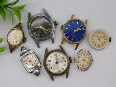 Vintage and Antique Watch Cases and Movements WATCHMAKER WATCHMAKING TOOLS