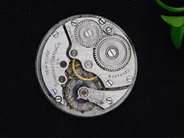 Vintage Standard Watch Company Pocket Watch Movement WATCHMAKER WATCHMAKING TOOLS