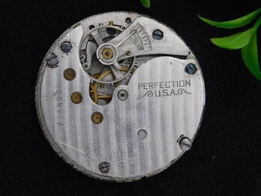 Perfection USA Vintage Pocket Watch Movement WATCHMAKER WATCHMAKING TOOLS