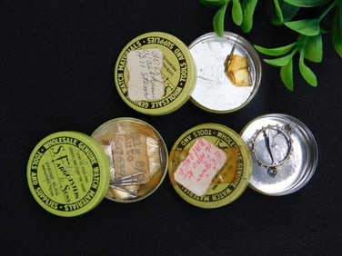 Vintage Watchmaker?s Tool Tins with Contents WATCHMAKER WATCHMAKING TOOLS