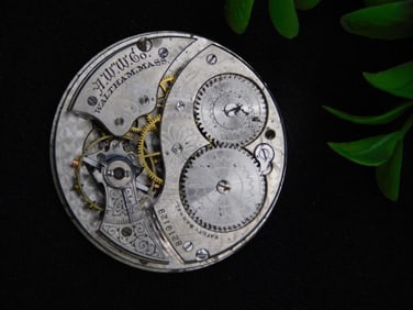 Antique Waltham Pocket Watch Movement and Dial WATCHMAKER WATCHMAKING TOOLS