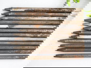 12 Metal Precision Punch Tools with Signs of Wear WATCHMAKER WATCHMAKING TOOLS