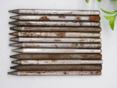 12 Steel Punch Tools with Marked Numbers WATCHMAKER WATCHMAKING TOOLS