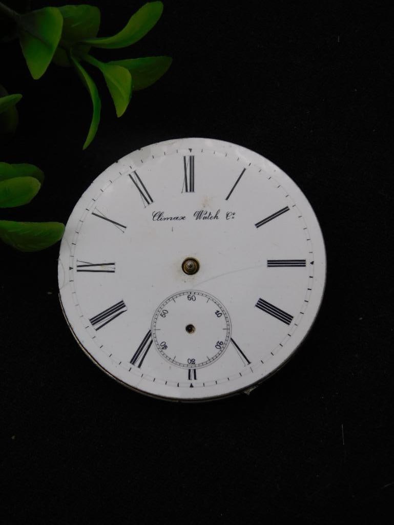 Vintage Pocket Watch Movement With Roman Numeral Dial WATCHMAKER WATCHMAKING TOOLS: Vintage Pocket Watch Movement With Roman Numeral Dial WATCHMAKER WATCHMAKING TOOLS