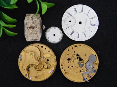 Vintage Pocket Watch Movements and Dials WATCHMAKER WATCHMAKING TOOLS