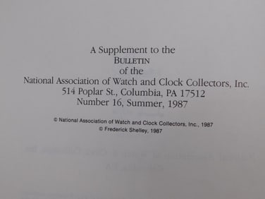 Aaron Dodd Crane: An American Original, 1987 Edition WATCHMAKER WATCHMAKING TOOLS